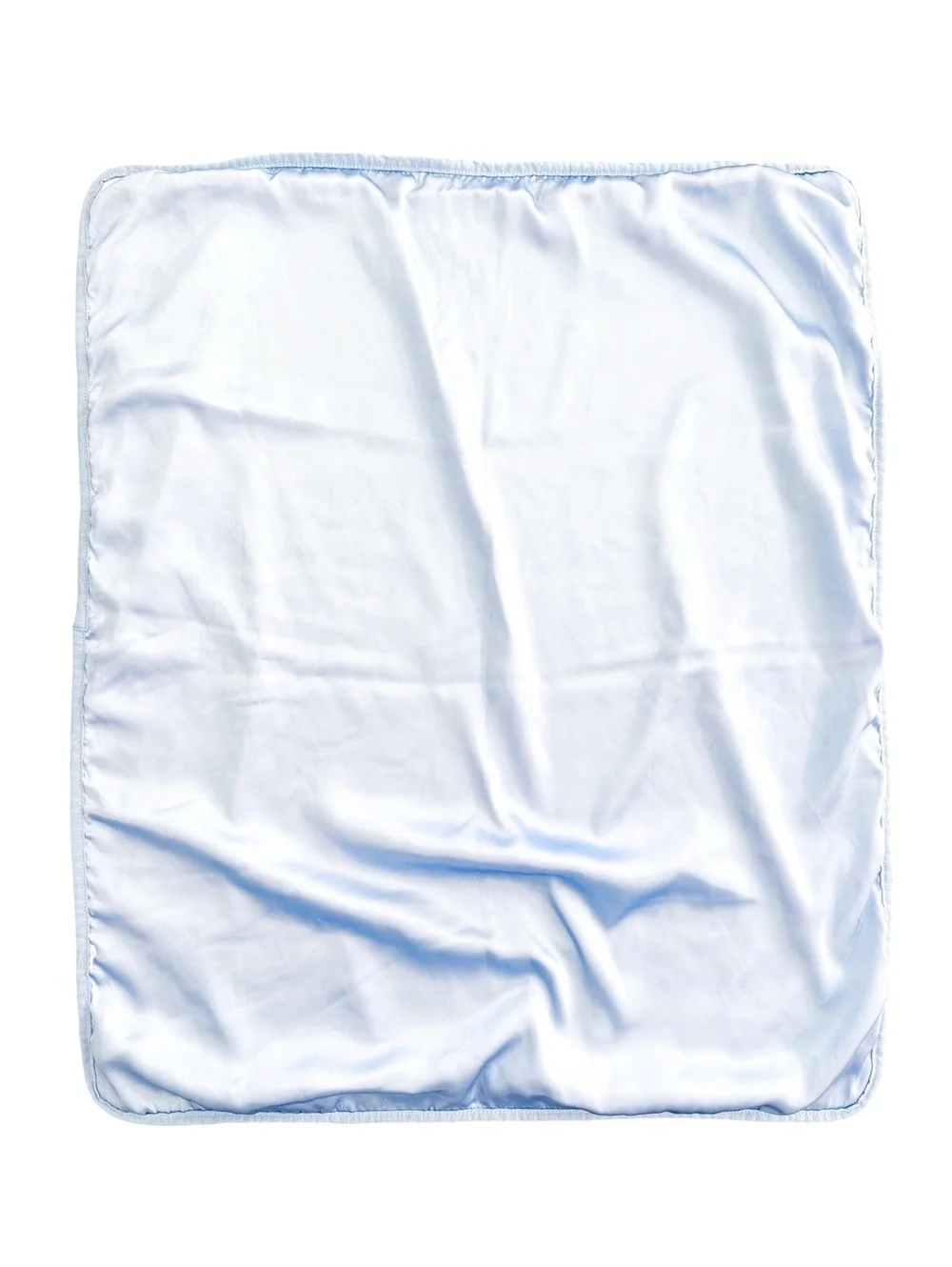 Thank Heaven for Little Boys Football Baby Blanket Blue White Embroidered